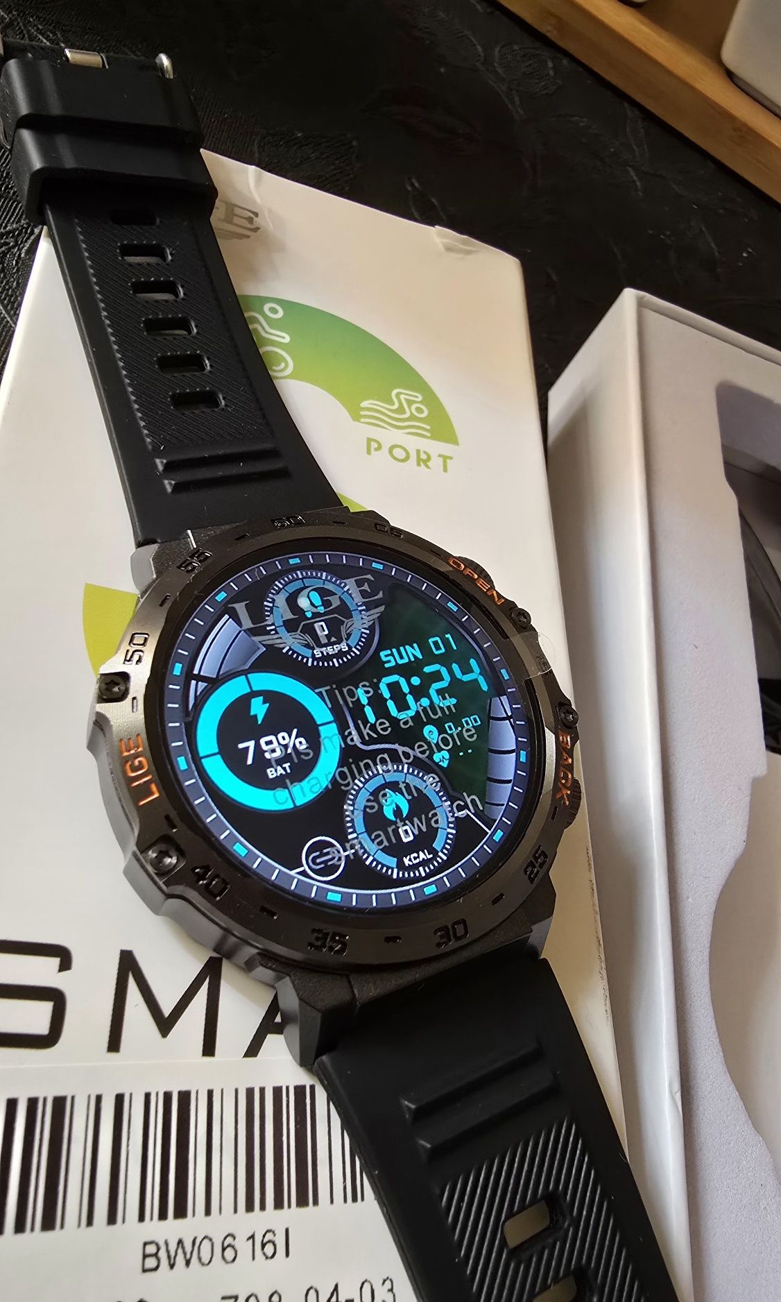 Zegarek Męski Smartwatch Explo Amoled  + Led Latarka