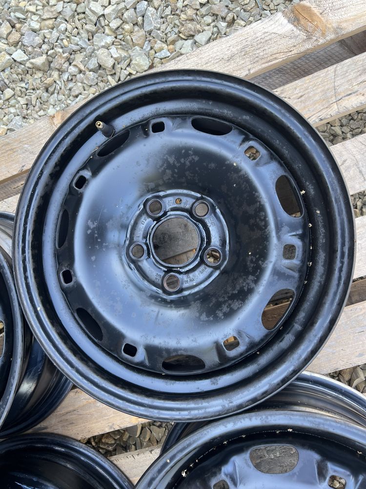 4xfelga stalowa 14” VW/SEAT/SKODA (5x100 ET37)