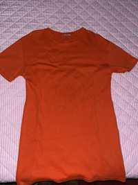 Vestido laranja Zara