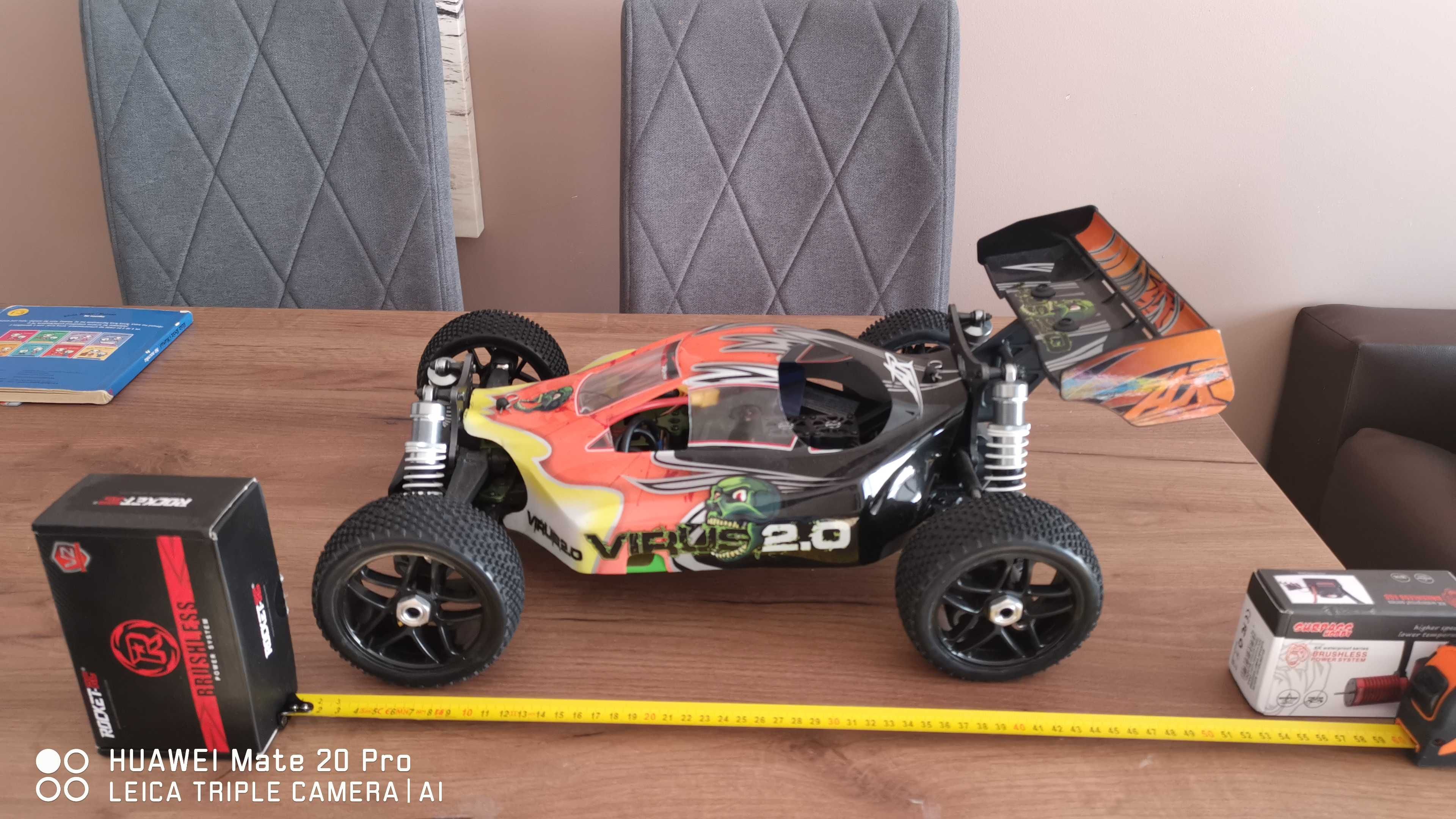 Virus 2.0 buggy 4x4 1/8  Model RC Ansmann Racing bruschless 1800w 6s