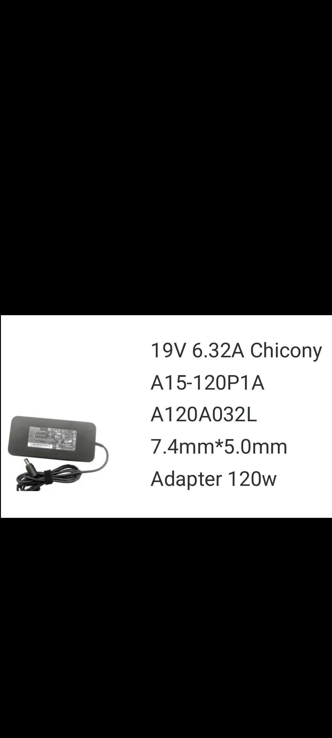 CHICONY A15-120P1A Zasilacz 120W do laptopa z wtyczką 7,4mm*5,00mm