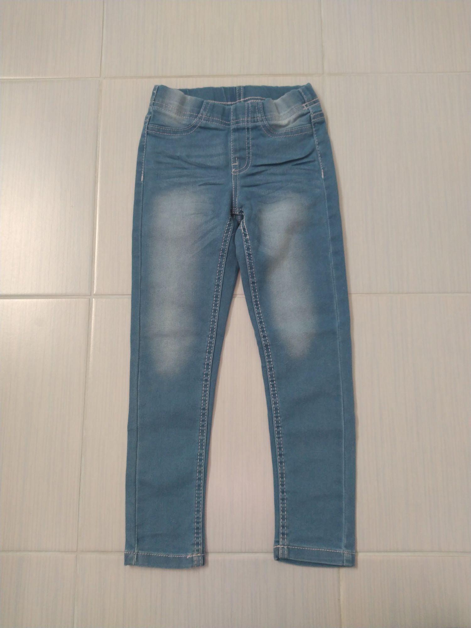 r. 116 spodnie legginsy jeansowe