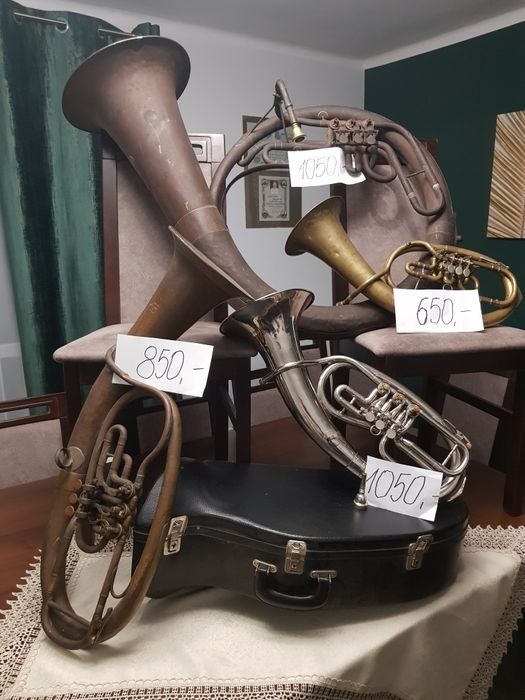 Sakshorn tenorowy ANTYK  Instrument kolekcjonerski