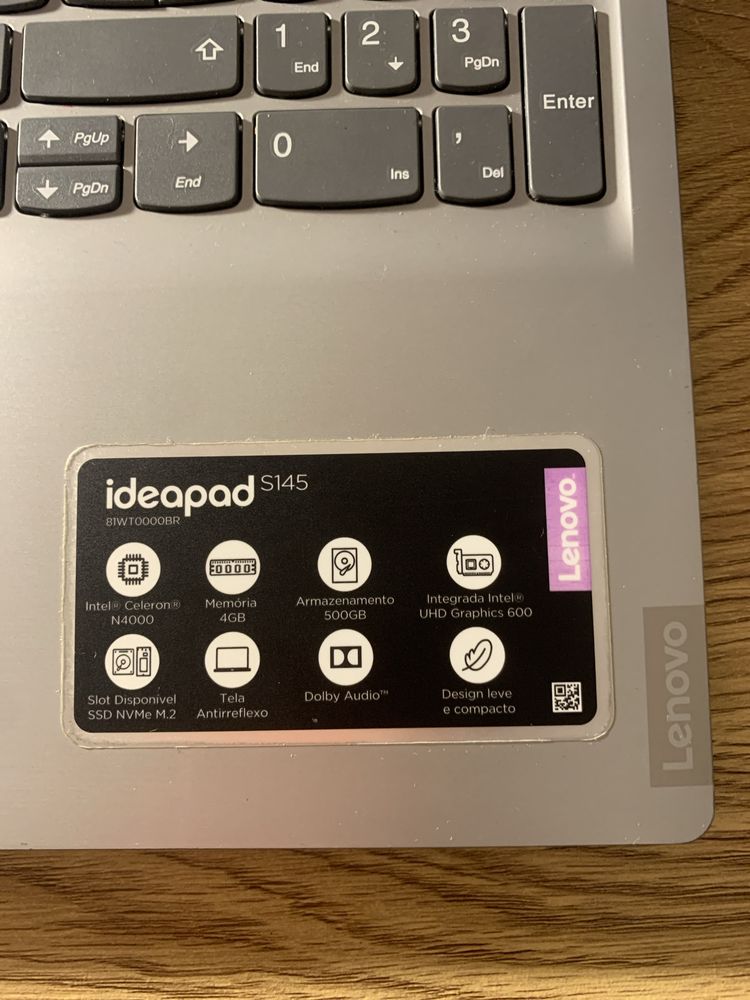 Notebook Ideapad S145 Lenovo