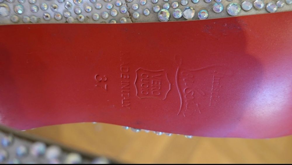 Sapatos Christian Louboutin DAFFODILE 160 SWAROVSKI SILVER