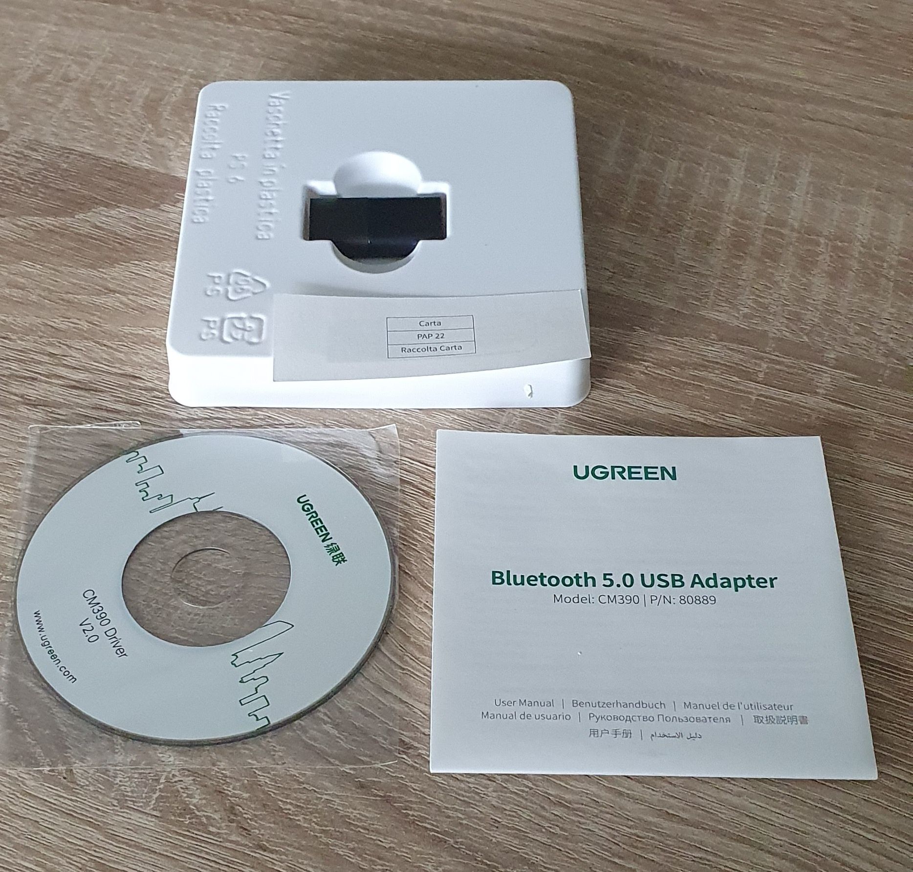 Adapter Bluetooth UGREEN CM390 Czarny