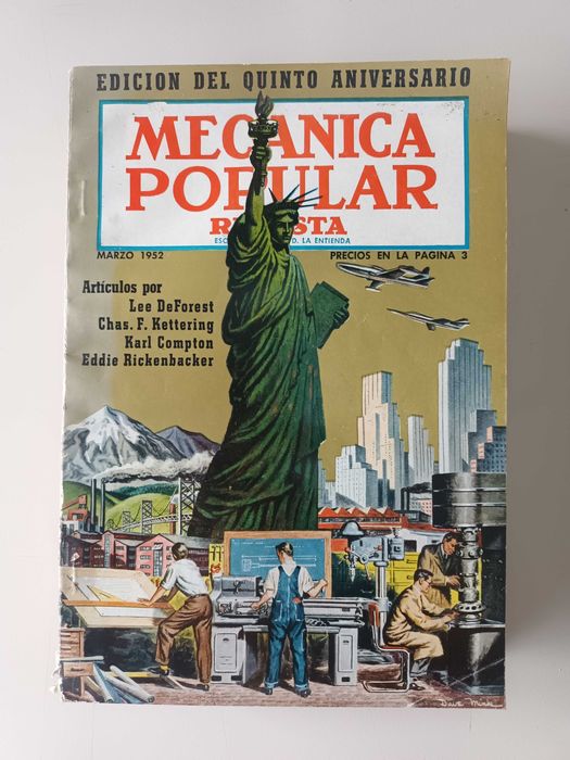 Conjunto de 7 Revistas Mecanica Popular anos 50