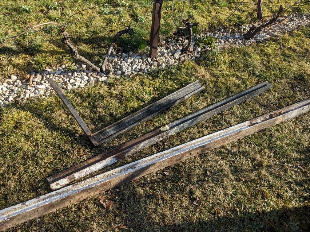 Szyny tramwajowe tregry dwuteowniki 17m 4 kawałki