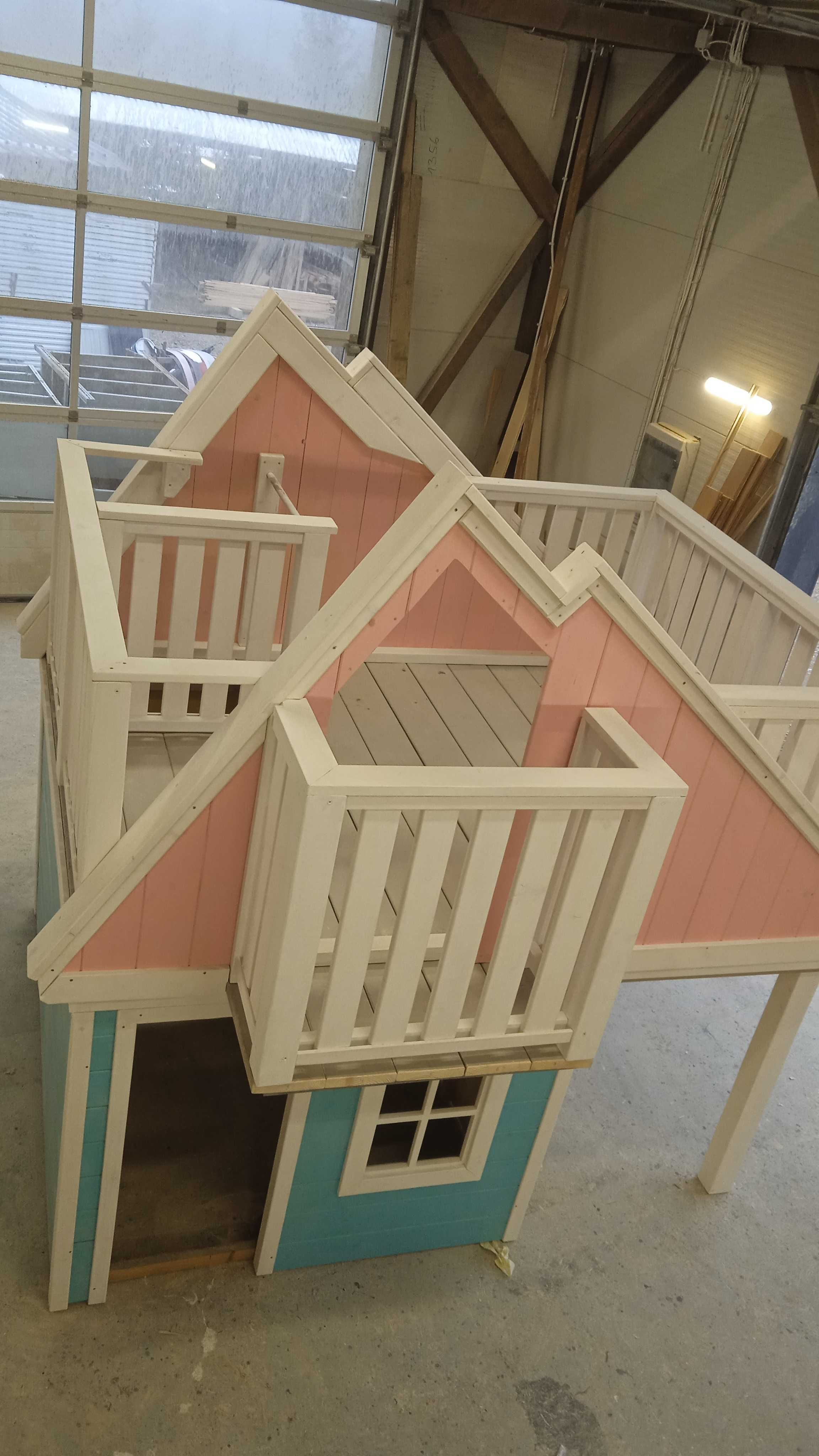 Domek dla dzieci do ogrodu D06 drewniany PLAC ZABAW