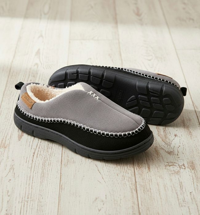 Męskie kapcie mokasyny 27,5cm (r43) jesienno zimowe pantofle elegancki