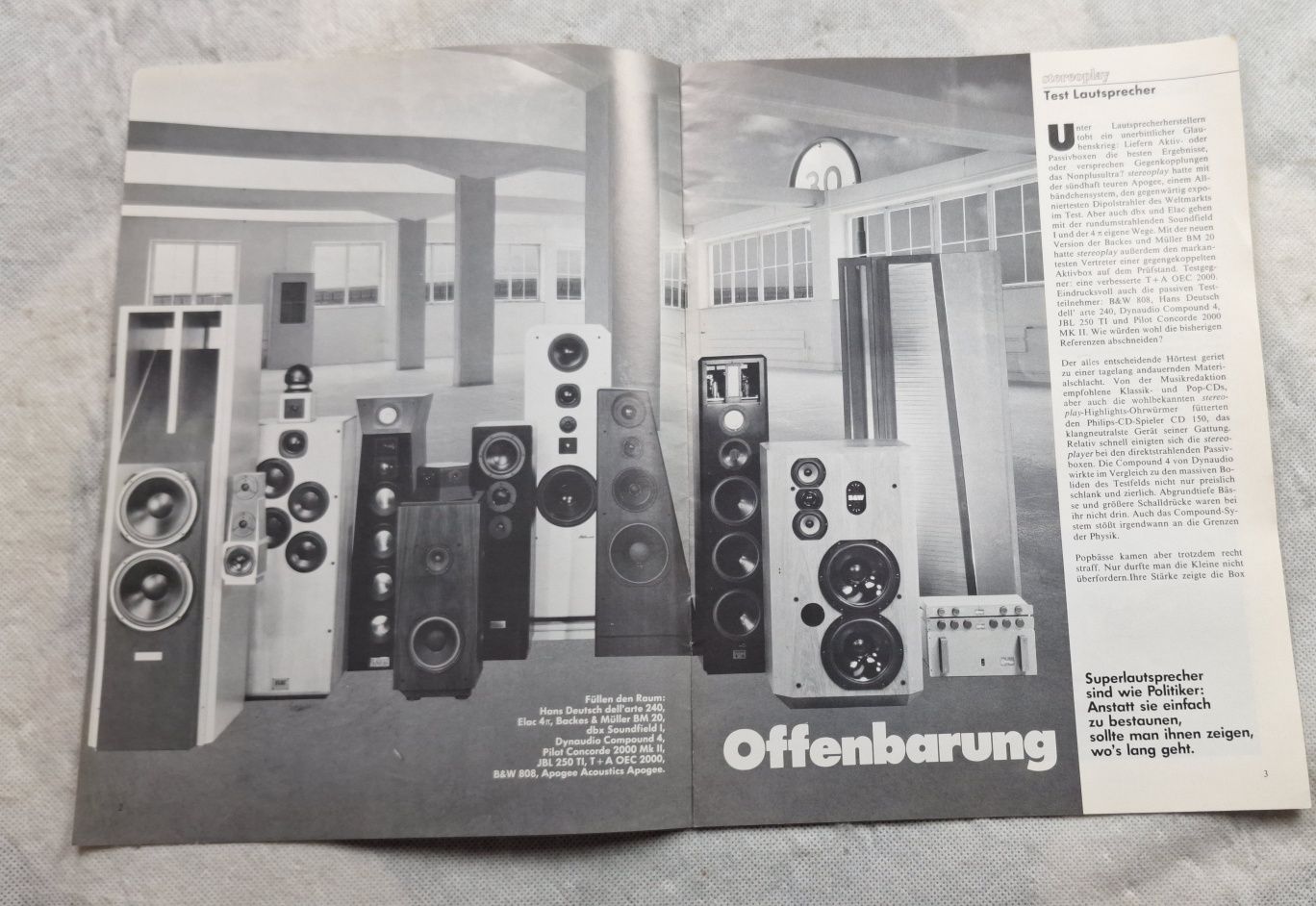 Magazyn audio Stereoplay Januar 1986