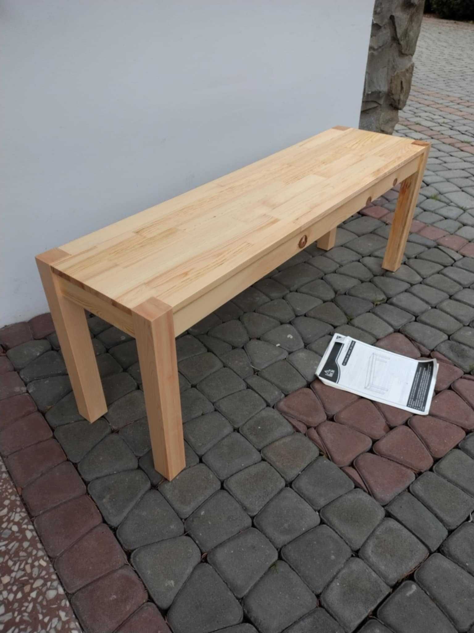 Nowa Ława Lite drewno 120x33x45 cm