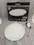 Placa de led ultra fina branca redonda plana 120º em alumínio MATEL