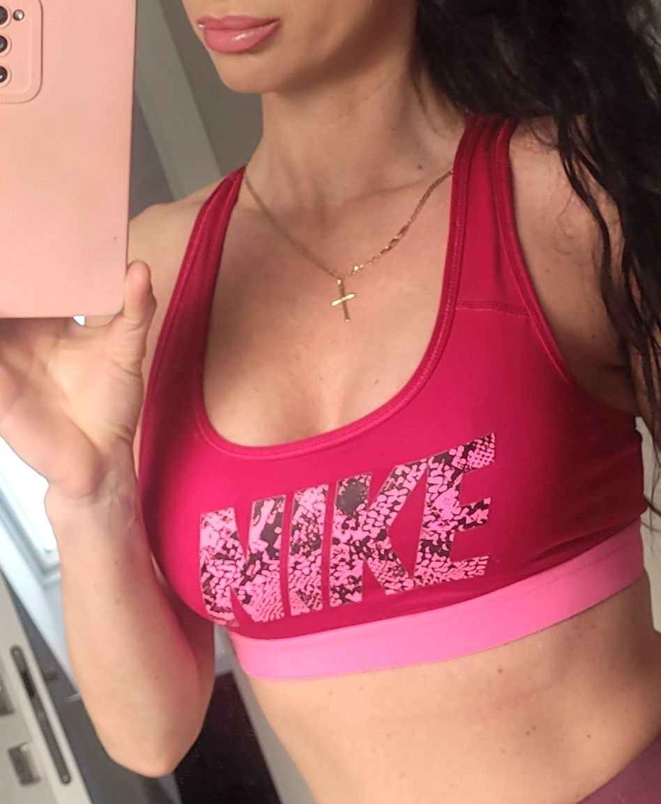 Nike Pro S 36 top stanik fuksja