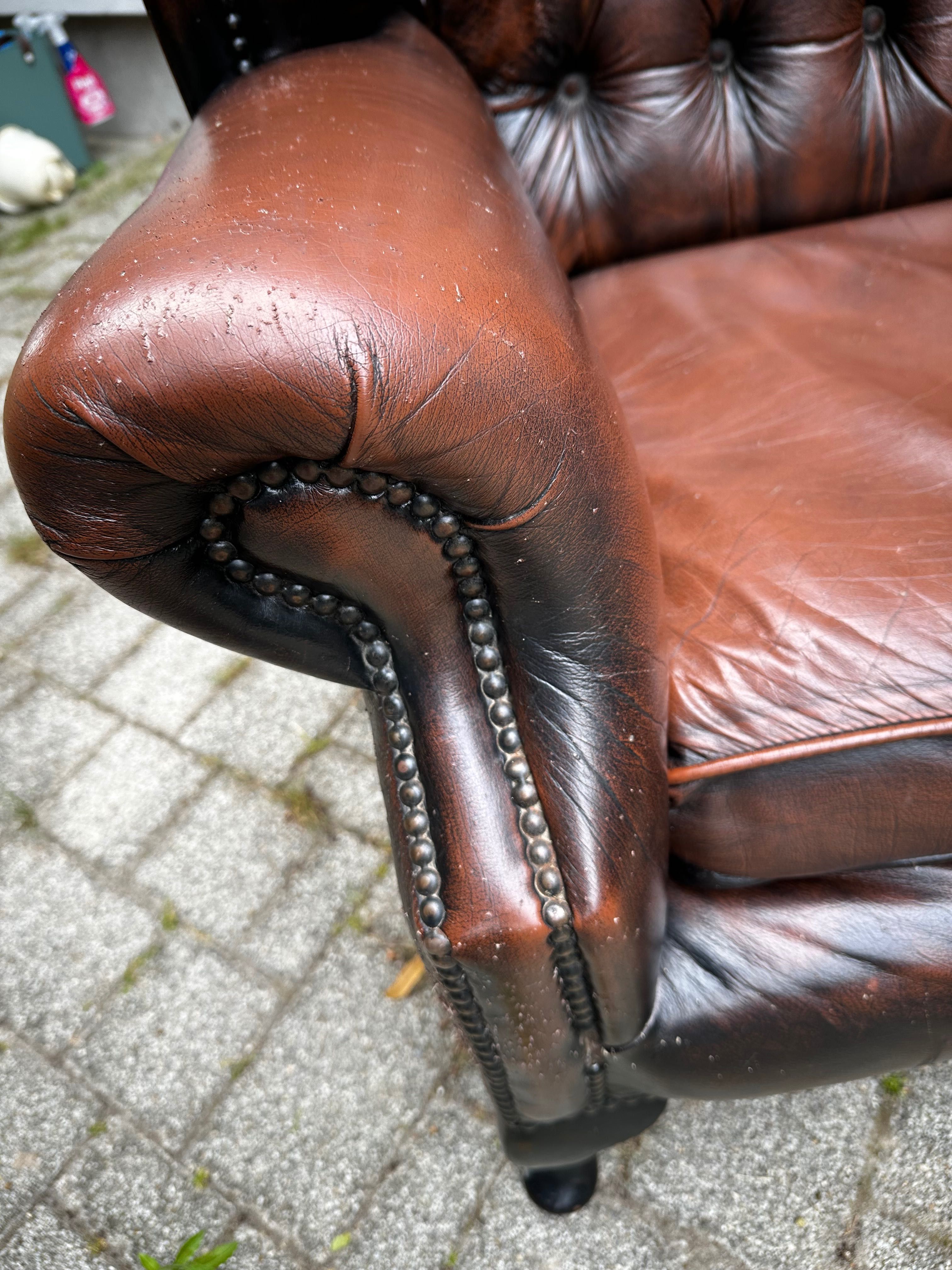 Sofa, 2 fotele chesterfield