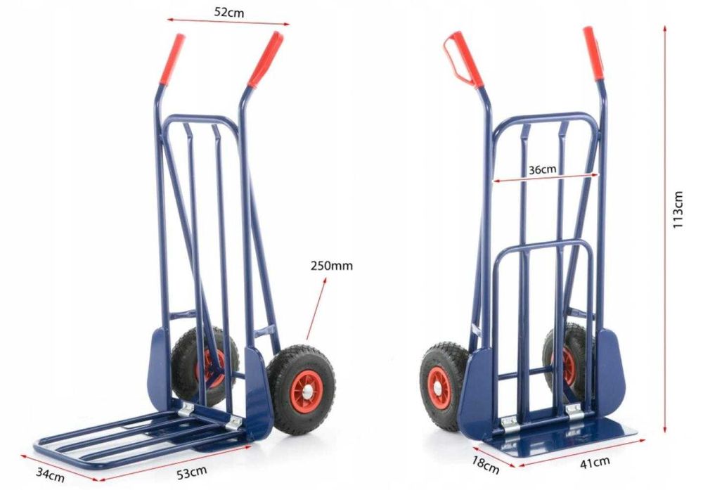 візок вантажний складаний ручний до 280 кг, грузовая тележка ручная