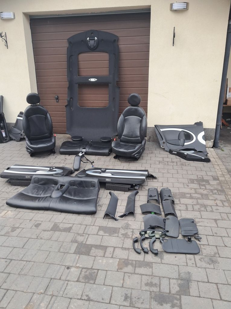 Podsufitka słupki Czarne MINI Cooper Clubman R55