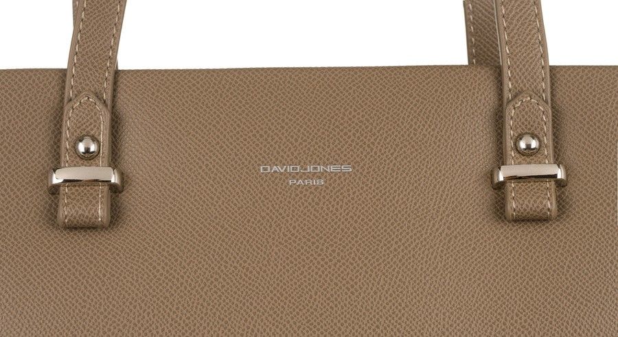 duża shopperka damska ze skóry ekologicznej - david jones