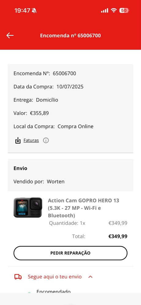 Go pro hero 13 nova