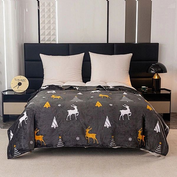 Koc ŚWIĄTECZNY 160x200 narzuta na łóżko kanapę sofę MIKROFIBRA Donato