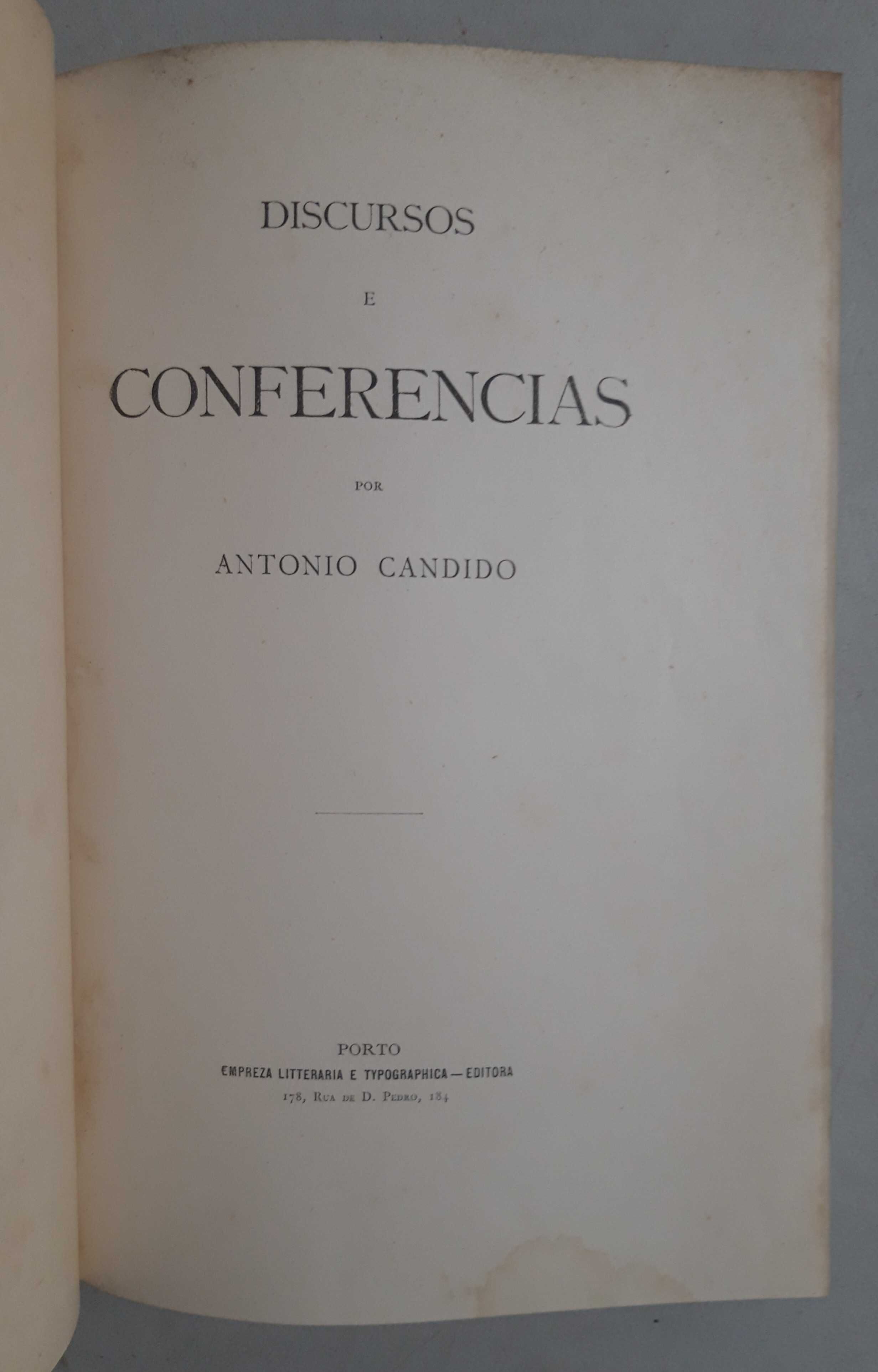 Livro PA-3 - António Candido - Discursos e Conferências