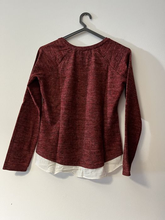 Camisola bourdeaux estilo camisa quente bershka tamanho M