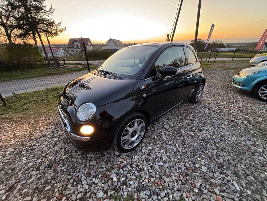 Fiat 500 1.4 benzyna 100PS bezwypadek mega stan JASNE WNĘTRZE WERSJA limitowana