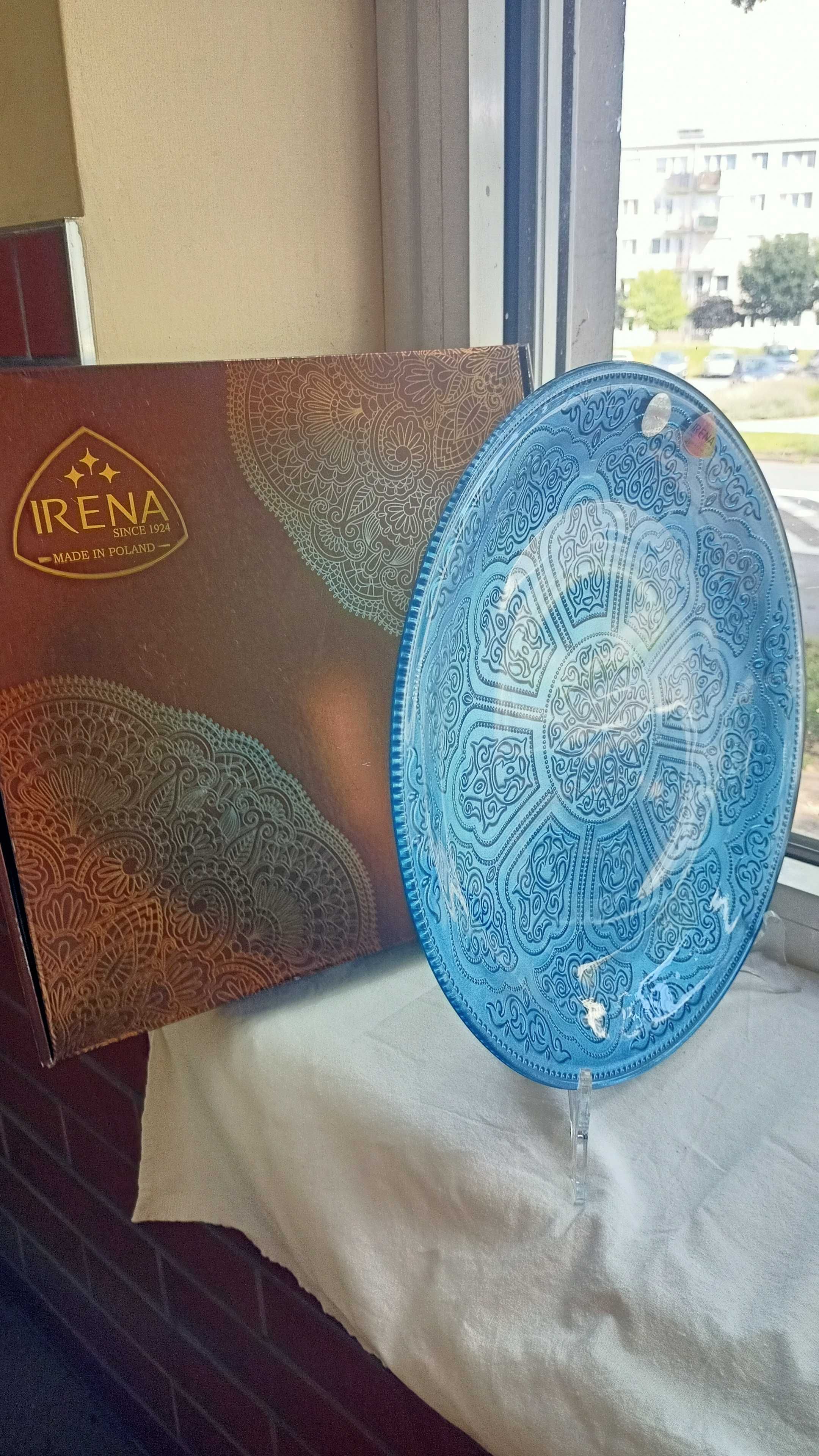 Patera niebieska model Topkapi sygnowana nowa Irena Inowrocław