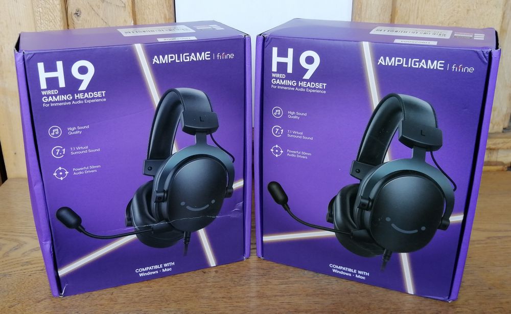 Ігрові навушники Fifine H9 | 7.1 звук пульт знімний мікрофон оригінал