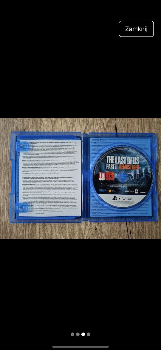Gra The Last of Us 2 II Remastered PS4 PS5