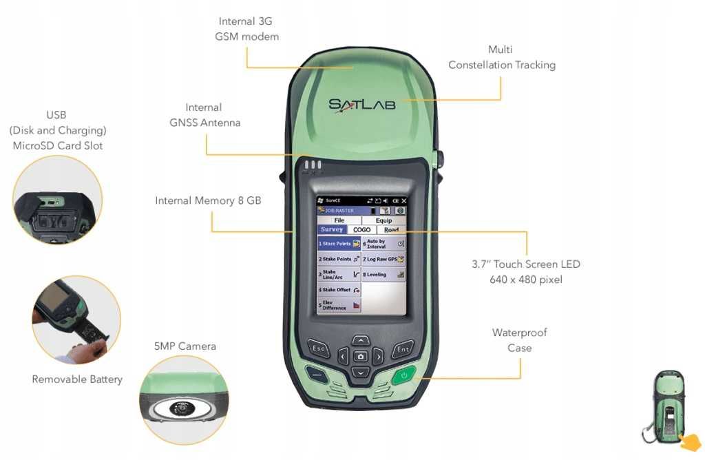 Satlab SL 300 Odbiornik GPS/GNSS