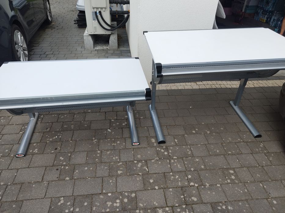 Biurko szkolne składane regulowane 2szt