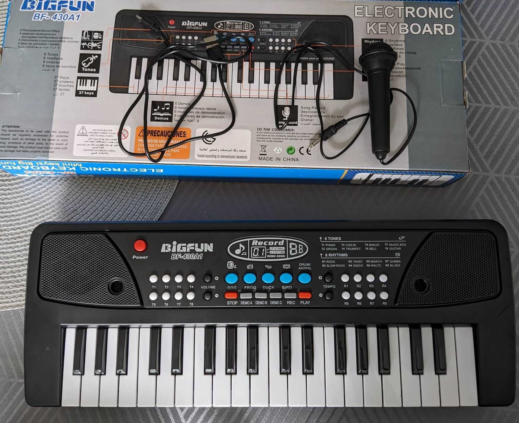 Pianinko dla dzieci, pianino BF-430A1 usb mikrofon