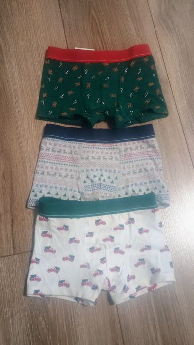 Zara świąteczne bokserki chłopięce 98