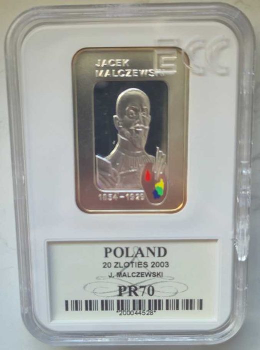 20 złotych 2003 Jacek Malczewski Ag PR70