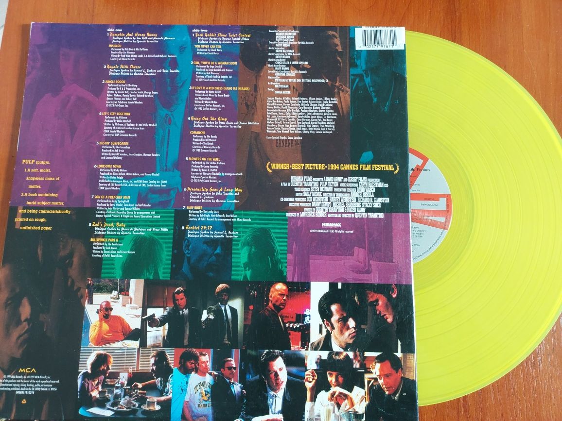 Pulp Fiction - Music From The Motion Picture LP Winyl yellow EX