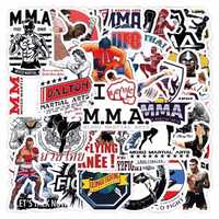 Наклейки стикеры с символикой и бойцами из MMA включая UFC декор скейт