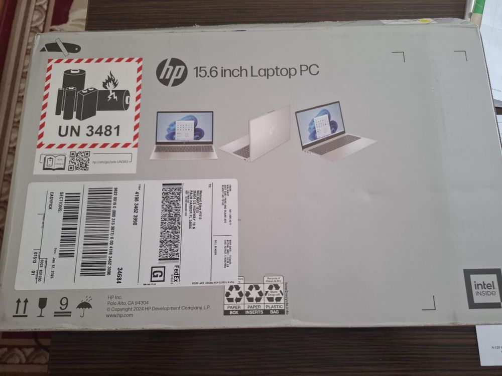 Laptop PC 15.6 inch HP 8GB 256 GB windows 11