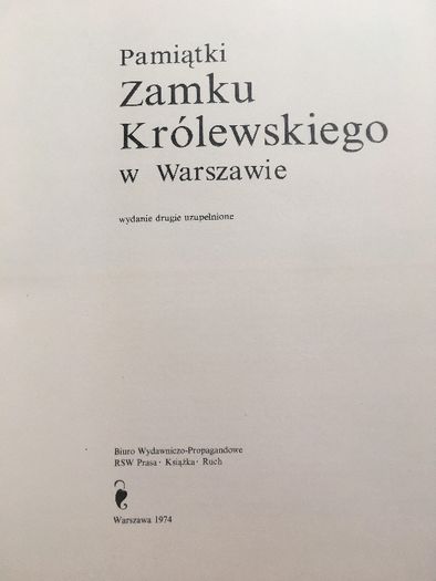 Pamiątki Zamku Królewskiego w Warszawie