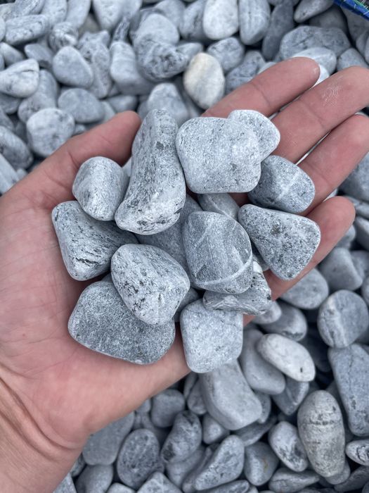 Otoczak Błękitny Grecki - Kamień do Ogrodu, Opaska, Rabata Donice Żwir