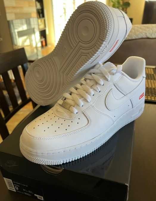 Nike Supreme Air Force 1 Niskie Białe EU 40