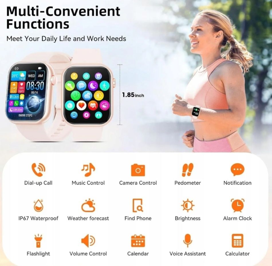 Hwagol G28 Różowy Smartwatch