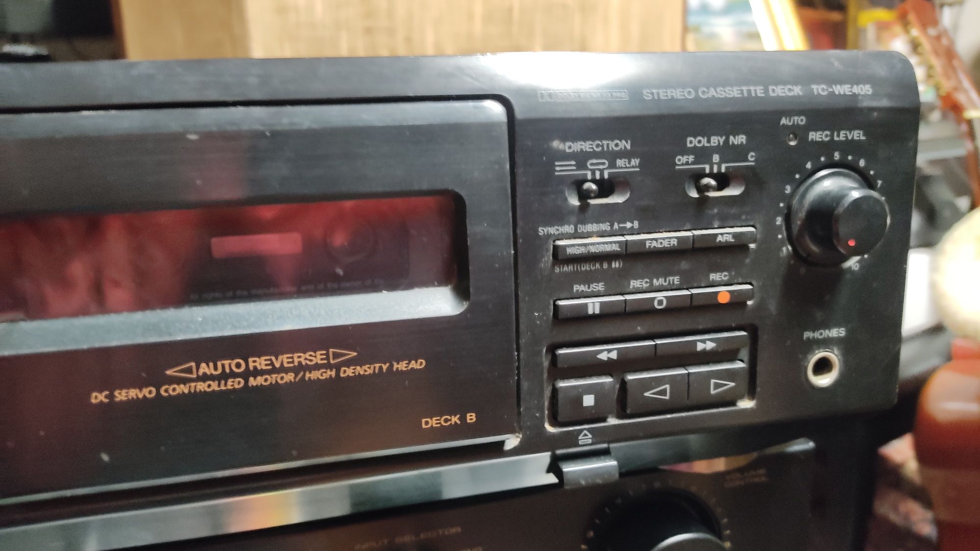 Leitor de K7   Sony TC-WE405 Tape Deck Cassetes