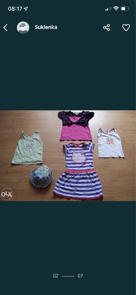 Zestaw paka odzieży dla dziewczynki 5 letniej _sukienka _BARBIE
