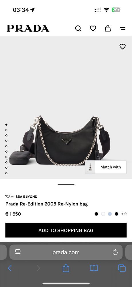 ENTRUPY Сумка Prada Re-Edition 2005 Nylon