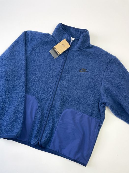 Оригінал! Зіп Худі Nike Sherpa (темно-синє) (S/M/L) / Нове з бірками!