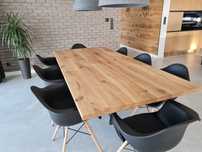 Stół z blatem dębowym LOFT
