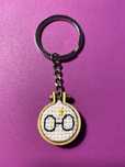 Porta-chaves Harry Potter em Ponto Cruz ou Ponto Linear