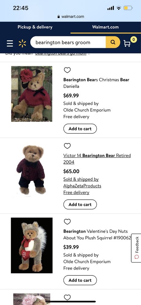 Мишки коллекционные Bearington collection bear8