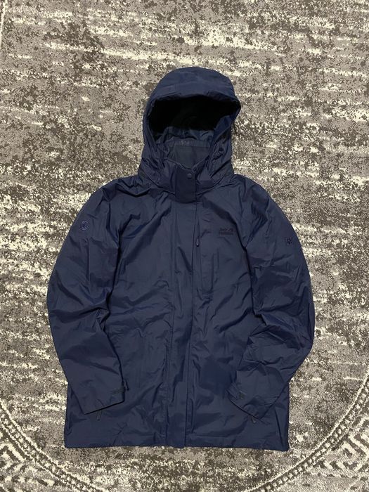 Куртка на мембрані Jack Wolfskin Л розмір синього кольору